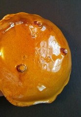 Vintage MCM California Pottery Drip-Glazed Candy Dish (Nuts/Soap/Trinkets) USA