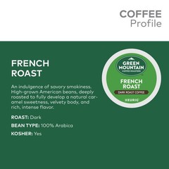 Green Mountain Coffee Roasters French Roast K-Cup Pods, Dark Roast, 24 Count