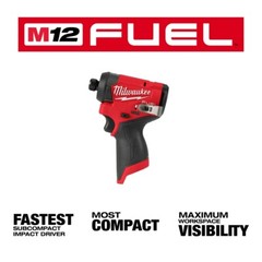 Milwaukee 3453-20 M12 FUEL 1/4″ Hex Impact Driver