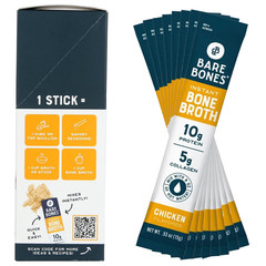 Bare Bones Chicken Broth Powder Sticks, 8 ct (4-Pack) – 32 Broth Sticks