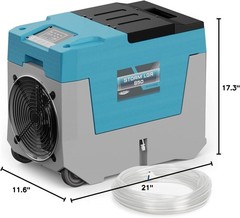 ALORAIR 180 Pint LGR Commercial Dehumidifier with Pump For 2300 sq.ft Home