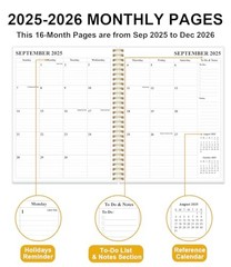 Monthly Planner 2025-2026 – 8.5″ x 11″ Monthly Calendar from September 2025 to
