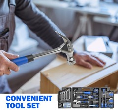 159-Piece Home Tool Set General Household kit with Storage Case Basic Comlete