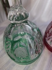 Anna Hutte Echt Bleikristall Red, Purple, Green Wine Water Goblets Set 3