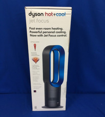 Dyson AM09 Hot+Cool Jet Focus Fan Heater – Iron/Blue – NEW