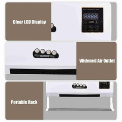 Adjustable Heater And Fan Combo 2-in-1 Dual Use Wall Mounted Home Space Heater