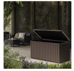 Keter 170 Gal. Resin Deck Box Large Indoor/Outdoor Storage
