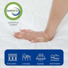 Hybrid Mattress with Innerspring and Foam/Fiberglass Free/Medium Firm Mattress