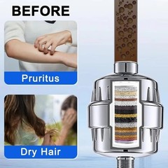 4 Pack 20 Stage Shower Filter Replacement Cartridge Shower Filter for Hard Water