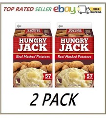 *2PK**Hungry Jack Mashed Potatoes Easy Instant Tasty Food Bulk Box 2X3.25Lb