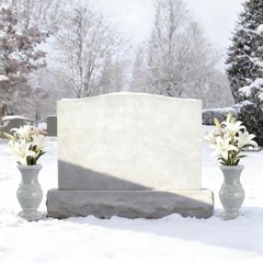 Cemetery Memorial Flower Vase with Drain Holes, 2 Pack, 9.8 in