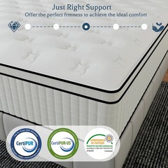 12″14″ Mattress In A Box Gel Memory Foam Hybrid Spring Twin Full Queen King Size