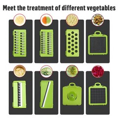 Peeler Cutter Slicer Dicer Chopper Kitchen Food Vegetable Salad Fruit 15 In 1