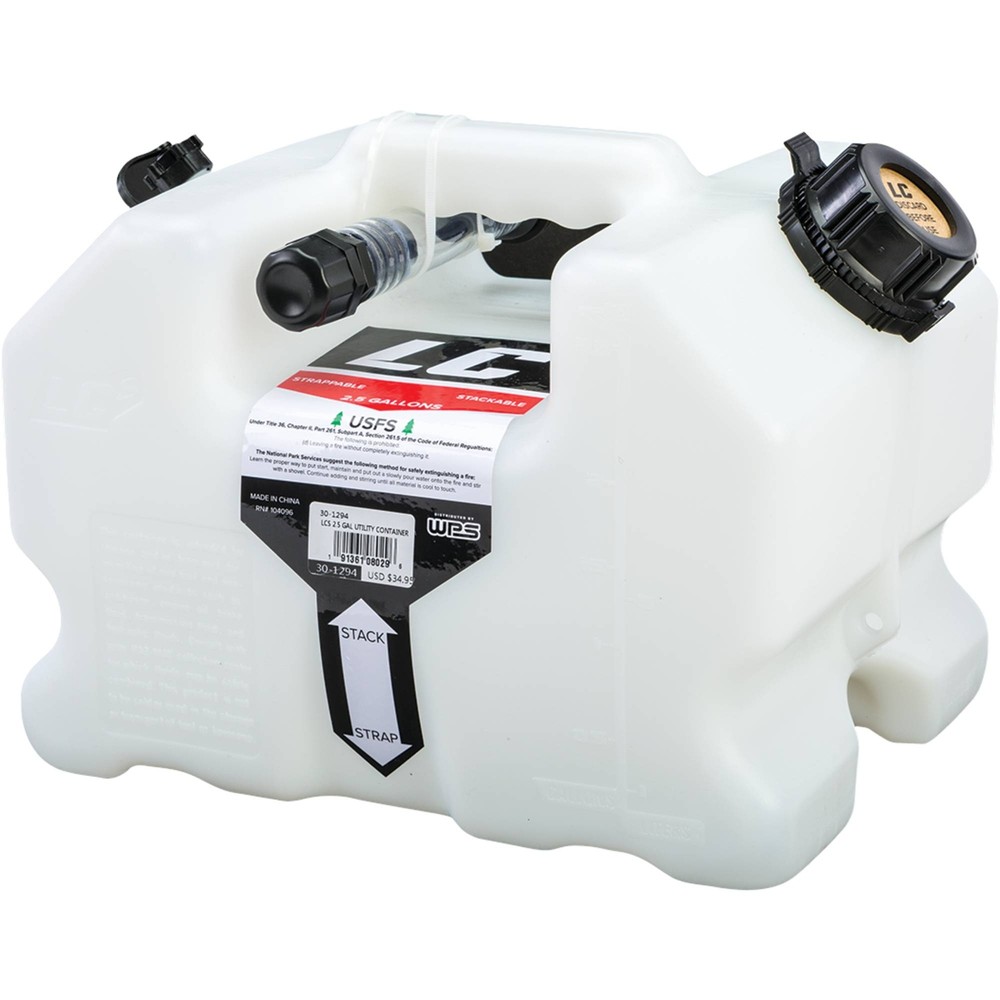 2.5 Gallon Utility Liquid Container- Std 1″ Quick Fill Hose w/Cap; FRP-300-01900