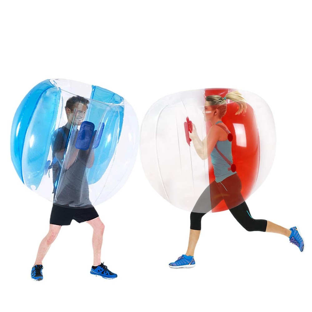 2 Pack Inflatable Bumper Balls for Adults (4ft/1.2m) 48inch, 47″ Red +Blue
