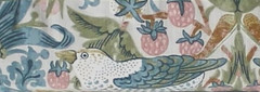 William Morris Fabric Shower Curtain Strawberry Thief Multicolor 72″x72″ Shabby