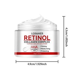 LGRAMER Retinol & Collagen Lifting Firming Face Cream – Vitamin C, Hyaluronic Ac