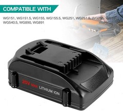 2pack For WORX 20V MAX Extend Lithium Battery 20 Volt WA3520 WA3525 / Charger