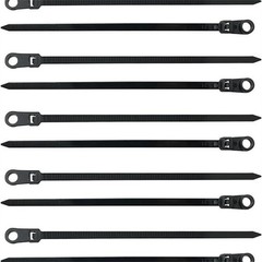 100Pc Nylon Cable Ties with Screw Hole Car Accessory Fixed Head Cable Ties