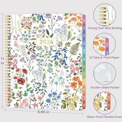 2026 Appointment Book, 30 Minutes-Hourly, Weekly ＆ Monthly Calendar Planner