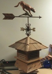 17” CEDAR SHED Cupola 17”Lx18”Hx17”W base14”x14”AS SHOWN