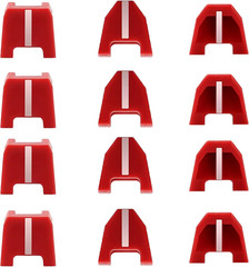 42-38-0017 No-Mar Pad Kit Fit Milwauke 2746-20 Nailertip and Milwauke 18Ga Naile