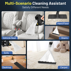 Vacmaster 6 Gallon 5.5HP Wet Dry Car Vacuum Cleaner Upholstery Shampoo 4-IN-1