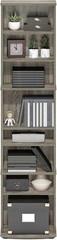 Media Storage Cabinet Movie Video Game Organizer DVDs CDs Tower Rack Stand Shelf