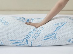 Adjustable Bamboo Bed Pillow, Cool Bamboo Sleeping Pillow, Shredded Memory Foam