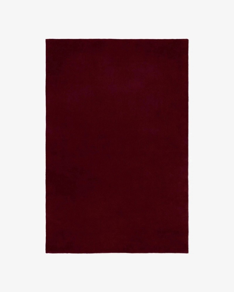Hand-Tufted Wool Rug 9x12ft- Nordic Knots Grand Deep Wine Rug Handmade Area Rugs