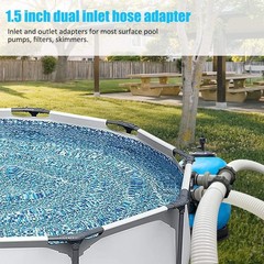 Pool Hose Connector 1.5″ to 1.5″ T-Joint Pool Hose Adapter for Filter Pumps &