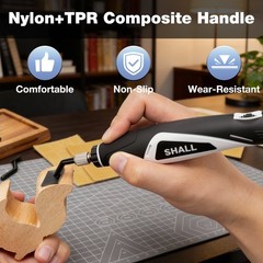 SHALL Mini Pen Sander, 12V Electric Reciprocating Sander with 4 Adjustable Speed