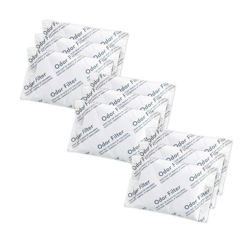 Activated Carbon Filters 9 Pack Odor Control Coconut Shell Charcoal Trash Can US