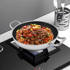 12-inch Stainless Steel Sauté Pan Skillet Non-stick Frying Pan With Lid