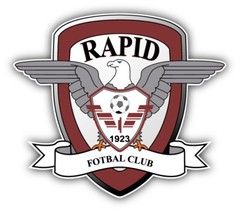 Rapid Bucuresti FC Romania Soccer Football Car Bumper Sticker Decal 5” x 5”