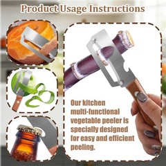 3 in 1 Multi-Functional Vegetable Peeler for Kitchen Stainless Steel Peeler