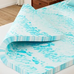 Premium Gel Memory Foam Mattress Topper US Certified Comfort Bed Pad for Cooling