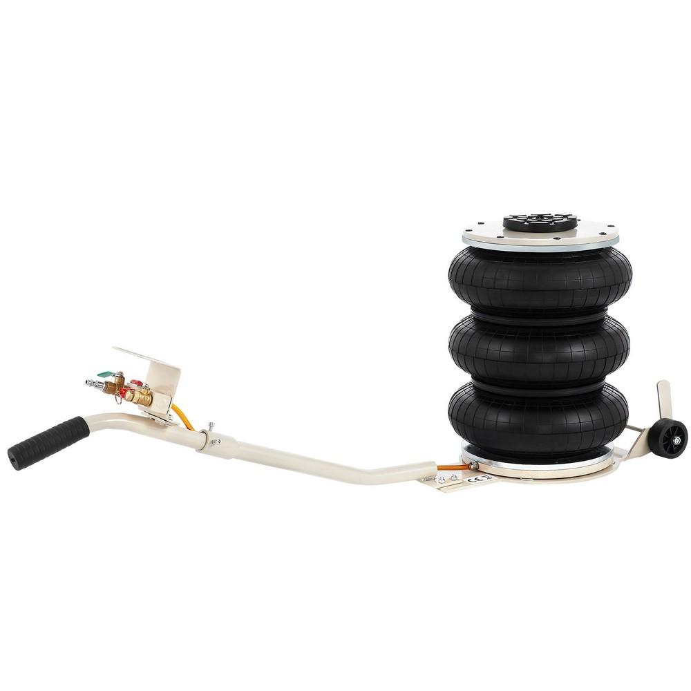 Pneumatic Jack, 5 Ton/11023 lbs Triple Bag Air Jack, Lifting Height 6.3-15.75 In