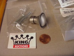 25 pc Brushed Nickel Silver Cabinet Drawer Pulls Knobs MIB NOS betsyfieldsdesign