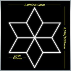 LED Snowflake Light System – Perfect for shops, offices, and studio