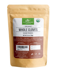 Organic Hand Picked Whole Cloves 3.5 Oz. Harvested from a USDA Certified Organic
