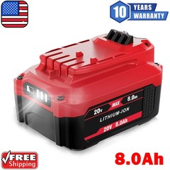 2 Pack 8.0Ah For Craftsman V20 20V MAX Lithium Battery CMCB204 CMCB202 CMCB206