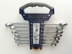 Napa 90933 7PC. Full Polish Extra Long Pattern Combination Wrench Set Metric