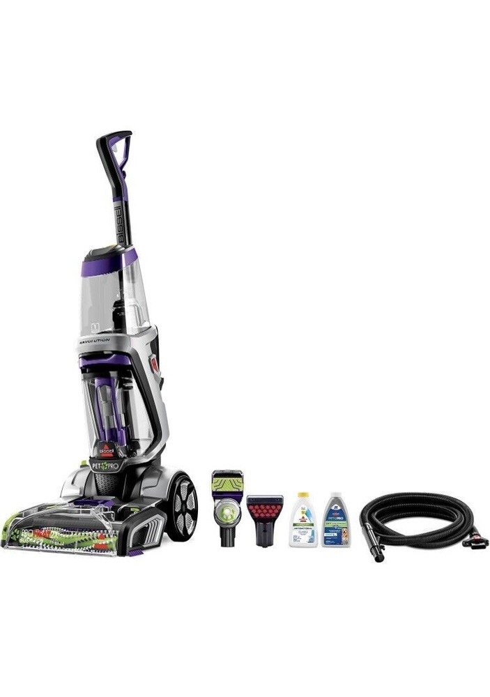 BISSELL ProHeat 2X Revolution Pet Pro Plus Upright Deep Cleaner – Purple (3588F)