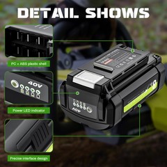 8Ah-10Ah Replacement For Ryobi 40V High Capacity Lithium Battery OP4050 OP40261