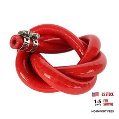 High Temp Reinforced Silicone Heater Tubing Hose 6.5MM (1/4″) X 3.28FT Red