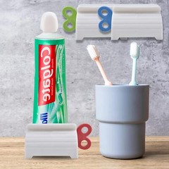 Toothpaste Squeezer Bathroom Tube Easy Stand Dispenser Rolling Holder Seat Lot