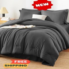 Juego de edredón Queen – 7 piezas, juego completo para cama Queen. Juego de edre