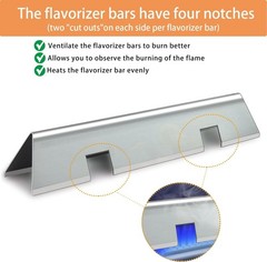 15.3″ Stainless Steel Flavorizer Bars 7636 for Weber Spirit 300 Series E310 E320