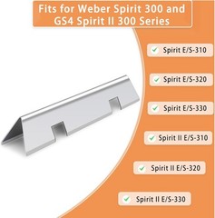 15.3″ Stainless Steel Flavorizer Bars 7636 for Weber Spirit 300 Series E310 E320